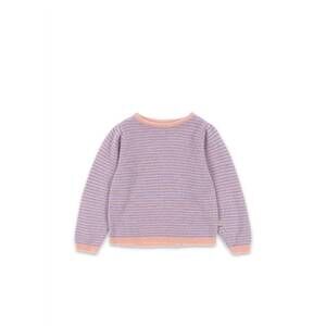 NEW KONGES SLØJD kids' berle knit sweater in pink/purple